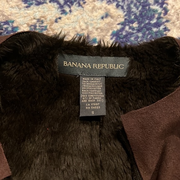 Funky Banana Republic Faux Furry Jacket Size Small - Picture 5 of 6